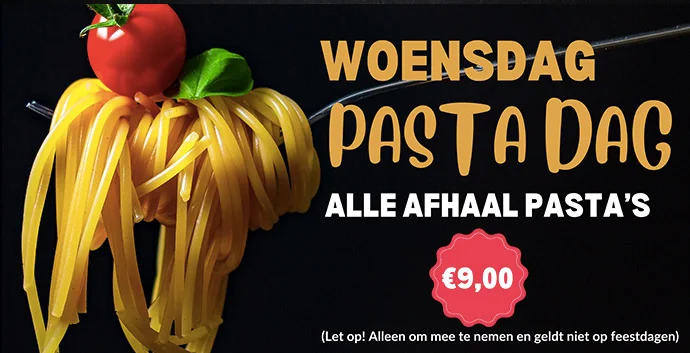 woensdag pastadag
